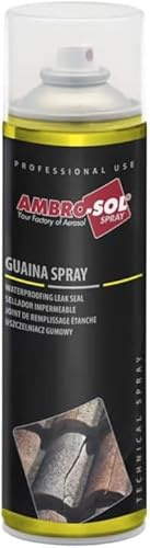 Guaina Impermeabilizzante Spray Universale per Interni ed Esterni - Sigillante Trasparente e Nero da 500 ml Multisupporto. (Nero, 500ml)