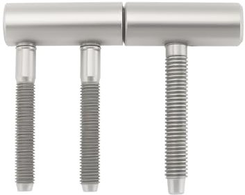 VGOL 1 Pièce Charnière de Porte 80.5x64x15mm Charnière de Porte de Freinage en 2 Parties Charnière de Porte Européenne en Forme de T pour Portes Intérieures en Bois Et Portes de Meubles
