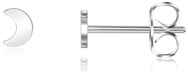 Titan Ohrstecker Hypoallergen Damen Herren Mädchen G23 Titan Ohrringe Kleine Runde Ohrstecker 3/4/5/6mm