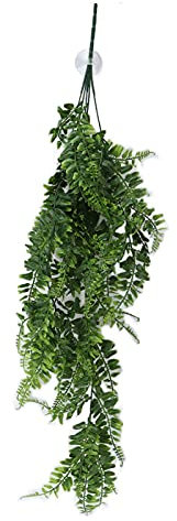 TIKATARER Plantes de Reptiles, Plantes Suspendues, Décoration Artificielle, Plantes de Terrarium, Plantes Suspendues Artificielles, Vignes de Simulation en Résine pour Boîte de Reptiles
