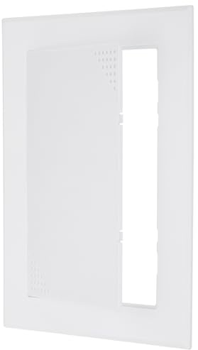 PATIKIL 7x5 inch(178x123mm) Self-Adhesive Access Panel, ABS Plumbing Access Doors with Air Vent Hole Wall Hole Cover for Drywall Electrical Cables Wiring, White