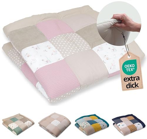 ULLENBOOM Tappeto Gioco Neonato 140x140 cm, 100% Materiali OEKO-TEX, Made in UE - Ideale come Coperta per Bambini e Tappeto Gioco Bambini - Bosco delle fiabe