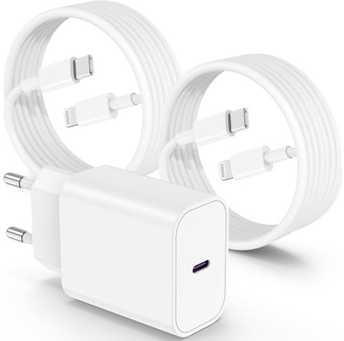 Chargeur Rapide iPhone 14 13 12, 20W Chargeur USB C avec 2m Câble USB C vers Lightning pour Apple iPhone 14/14 Pro/13/13 Pro Max/12/12 Pro/11/iPad