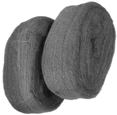 NAMOARLY 2pcs Reusable Wire Mesh Cleaning Wool Fabric Coarse Steel Wool Pad for Window Glass Wood