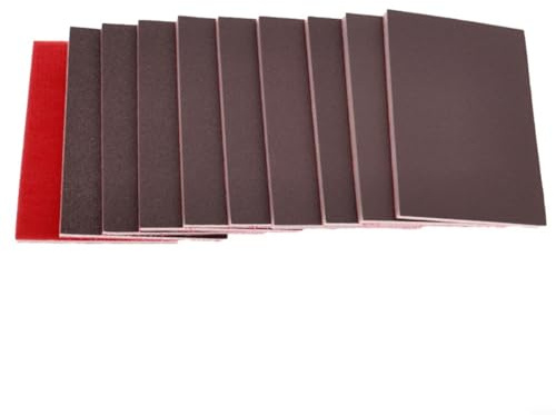 HomeVortex 20 esponjas de lijado lavables para madera, plástico, metal, proyectos de bricolaje, uso en seco y húmedo, grano 120-1000, almohadillas de espuma reutilizables de 75 x 100 x 5 mm