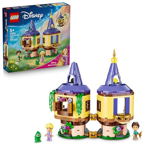 LEGO ǀ Disney Princess Rapunzels Mini-Turm - Rapunzel - Neu verföhnt -Set mit 2 Mini Puppen, Pascal-Figur, Zubehör und Schloss - Geschenk für Mädchen ab 5 Jahren und Filmfans - 43294