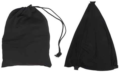 Cubierta de soporte de altavoces fhooky DJ Trípode Falda elástica Fibra de poliuretano estirable ajustable Skrim (Negro)