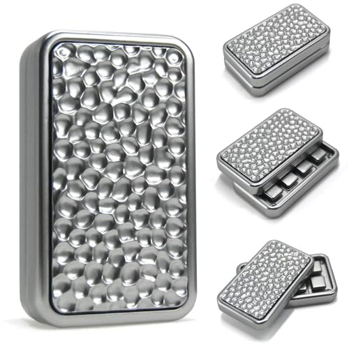 SKEDC Hammered Texture Fidget Slider, Steel EDC Fidget Toys for Adults, Adults Stress Relief Toy for Add/ADHD, Executive Desk Toys for Keep Focus & Anxiety Relief, Cool Gadgets for Men