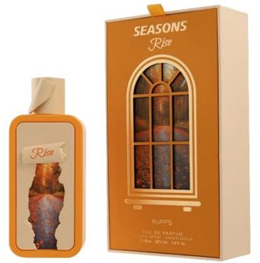 RiiFFS Season Rise Eau De Parfum 100 ml | Långvarig herrparfym | Kryddig blomma, karamell och vanilj | Sofistikerad doft för dag och natt | Förångare