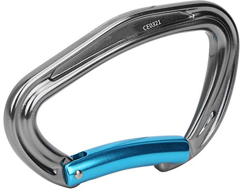 YYALYYON Outdoor-Kletterausrüstung Schutzschnalle Karabiner Sicherheitsverlängerungen Grau Blau
