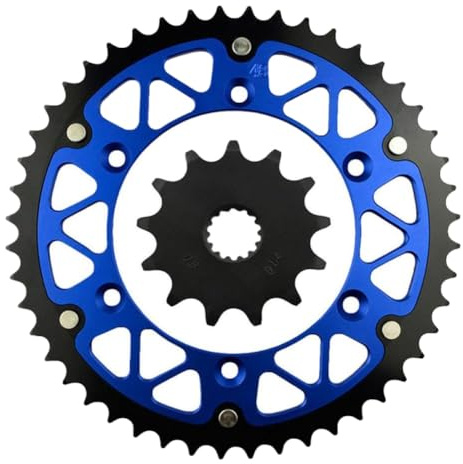 Ruota dentata per catena anteriore posteriore per moto 520 45T 46T 47T 48T 49T 50T 51T 52T 13T compatibile con WR125P YZ125P YZ125S WR125 YZ125 WR YZ 125 L M N P R S K(48T-13T)