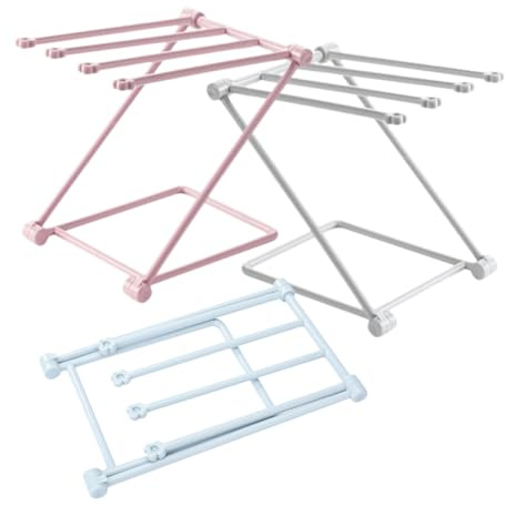 CORHAD Porta Strofinacci Multifunzione 3 Pezzi in PP Supporto Appeso per Strofinacci e Spugne, per Cucina Design Salvaspazio e Colori Vivaci