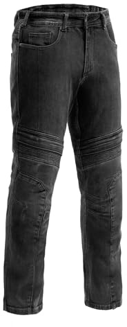 BROGER Maverick Vaqueros de Moto Pantalones de Moto Hombre | Denim | Forro de Fibra aramida | Protectores de Rodilla y Cadera de Nivel 1 | Nivel de protección AA | Slim Fit