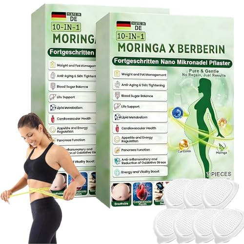 Moringa NAD+ 10 en 1 Nano Micro Agujas Parche, 2026 Nuevo Apósito adelgazante, Moringa nano apósito, fácil de usar, suave y beneficioso, adecuado para todos los tipos de cuerpo, para hombres y (2)