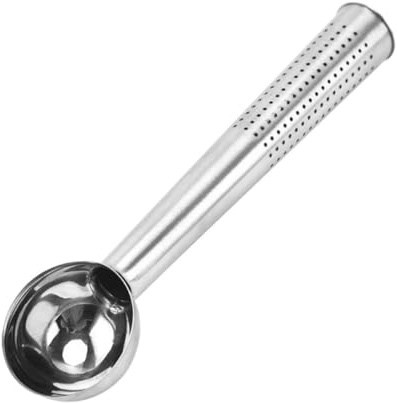 CATIEBYE Filtro per Tè Sfuso in Acciaio Inox 304 Cucchiaio Integrato, Tubo Infusore Riutilizzabile Maglie Fini per Tisane e Infusi