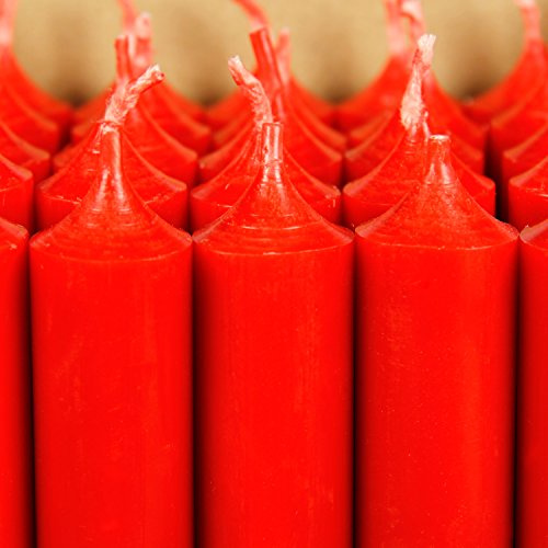 Durchgefärbte Stabkerzen 180 x Ø 22 mm, Tischkerzen aus Paraffinwachs, rußarm, geruchsneutral, Made in Germany