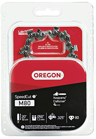 Oregon M80 SpeedCut - Catena per motosega da 50,8 cm, adatta per Husqvarna, colore grigio