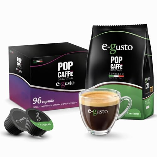96 Capsules Pop café e-gusto mélange 2 creméux compatibles machine à cafè Nescafe 'Dolce Gusto