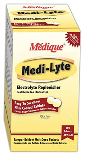 Medique MP03013 Medi-Lyte Heat Relief Medication, Standard, White (Pack of 250)