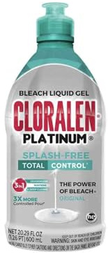 Cloralen Platinum Splash Free Bleach Liquid Gel, 20.29 fl oz