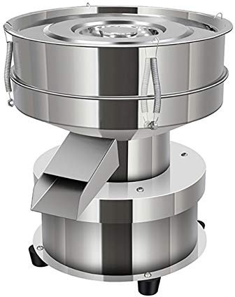 Toplionace Machine de Tamisage Vibrant Électrique 220V, Tamis Vibrant de Tamiseuse de Laboratoire d'acier Inoxydable 304 de la Machine de Criblage de Poudre (200 Mailles)