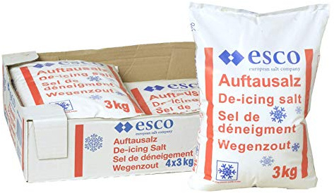 24 kg (8 Beutel a 3kg) Streusalz Auftausalz grob 1-3mm Korn