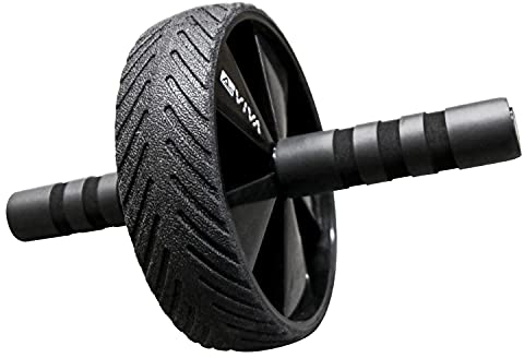 Bauchroller AsVIVA AW1 hochwertiger Ab Wheel Bauchtrainer für Zuhause, AB-Wheel Bauchroller, Fitness-Gerät, Bauchmuskeltrainer für Damen und Herren, kompakter Bauchtrainer