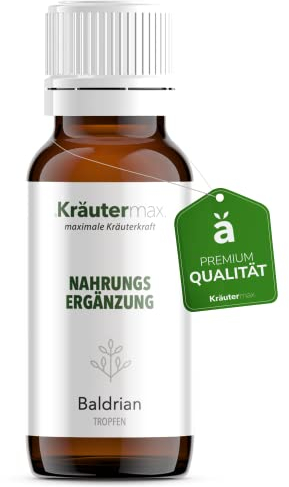 Kräuter Max Baldrian Tropfen Valeriana officinalis aus dem Extrakt der Baldrianwurzel Urtinktur, 50 ml