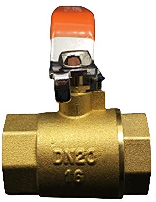 JUN-STORE Kugelhahn DN20 3 / 4inch Weibliches Messingkugelhahn Wassergas mit Griff Senmiao-Th.