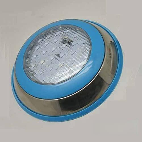 JiuRui LED Lampe 1pack LED Piscine Lumière bleu/rouge/vert IP68 imperméable AC/DC 12V 12W 15W 18W 24W Lumière sous-marine extérieure (Émission de la couleur : Changeable)