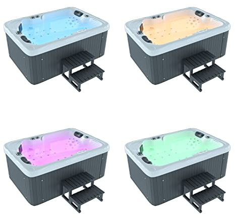 XXL Luxus SPA LED Whirlpool Set 190x135cm Outdoor-Indoor Pool Ozon 2 Personen