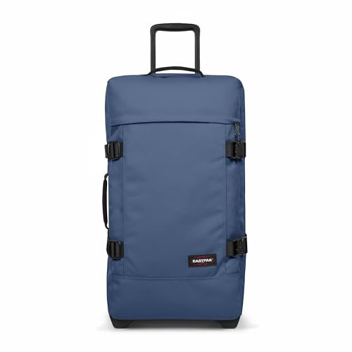 Eastpak Tranverz M Valigia Media 78L (67 x 35,5 x 30 cm), Bagaglio a Ruote, Valigia Leggera e Resistente con Doppio Scomparto, Manico Telescopico e Serratura TSA - POWDER PILOT