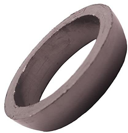 Auspuffflanschdichtung, 2 Zoll ID Auspuffrohr Auspuff Endrohrdichtung Donut Style Auspuffdichtungsrohr Auto Auspuff Donut Dichtring Auspuff Krümmer Dichtung,Silber-