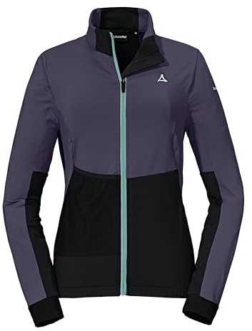 Schöffel Damen Fleece Jacket Iurreta L, Fahrradjacke mit 4D BODY MAPPING, schnelltrocknender Materialmix mit Fleece und Stretch, mit Taschen