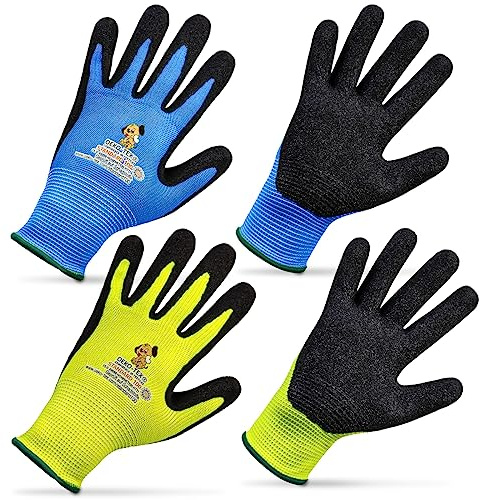 Safetytex Arbeitshandschuhe Kinder Nitril OEKO-TEX® Gr.5 (ca. 8-10 Jahre) | Schutz, Komfort, Kinderhandschuhe, Gartenhandschuhe, Kids, strapazierfähig, rutschfester Griff, atmungsaktiv