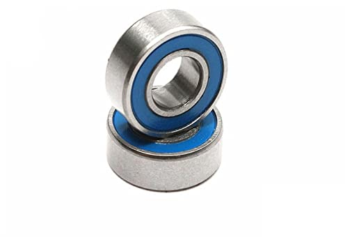 VISAML 100 STÜCKE Lager MR105-2RS ABEC-5 5x10x4 mm Miniatur MR105RS Kugellager Blau abgedichtetes Lager MR117 2RS 5 * 10 * 4mm (Color : Blue, Size : MR117-2RS_ABEC 5)
