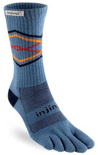 Injinji Trail Midweight Crew Unisex Toe Socks S