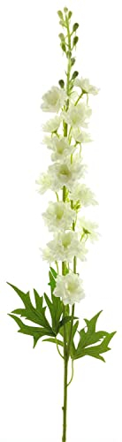 artplants.de Dekozweig Rittersporn Jinyuan, Creme, 85 cm - Künstliche Blume