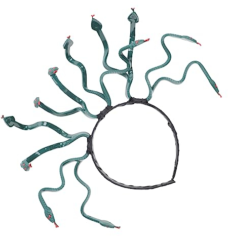 Amosfun Halloween Kostüm Haarschmuck Mit Schlangen-design Medusa Haarband Für Cosplay Und Party-dekoration Für Festivals Und Bühnenauftritte