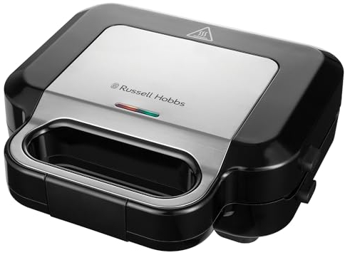 Russell Hobbs Sandwich Maker 3 in 1 Creations (Waffle maker, panini press or grill, 3 removable plates with non-stick coating, dishwashersafe parts, BPA free) 26810, Black