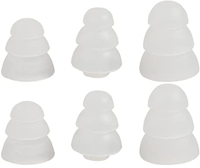 FUXIU, Fundas de silicona para auriculares intraurales, almohadillas de repuesto para auriculares de tres capas, tapones para los oídos