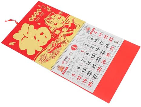 VILLCASE Hängekalender 2025 Schlangenjahr Neujahr Dekorativer Wandkalender Design