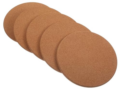 SUPVOX 5pcs Brown Cork Work Cork Bark Corkboard Corkscrew Small Cork Board Extra Large Cork Board Sticky Cork Board Cork Squares Cork Boards Wine Bottle Cork Stoppers Cork Lid Cork Screw