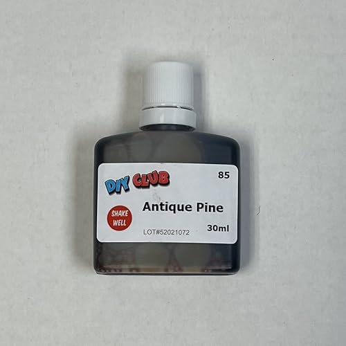 Water-Based Wood Dye, Wood Stain 500ml, 1000ml. Eco-Friendly, Non-Toxic, DIY Interior Projects, Quick Dry, Furniture.Black, Red, Green, Blue, Pine, Oak, Brown, Mahogan, (Antique Pine, 30ml Tester)