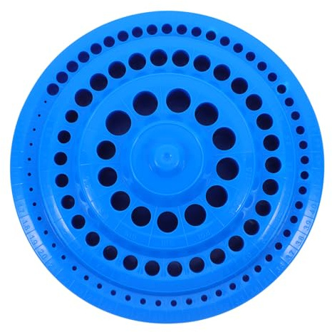 HYTROVE Scatola Porta Punte Trapano Organizer Salvaspazio 100 Fori in Plastica Blu in Modo Ordinato per Riporre Punte da Trapano e Testine