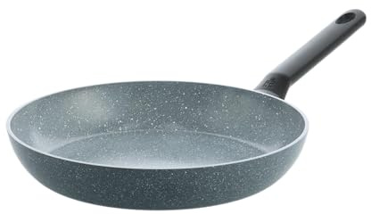 BK Blue Label Granit-Keramik-Antihaft-Pfanne Ø24 cm, PFAS-frei, Induktionspfanne, Granit-Antihaftbeschichtung, Ofenfest bis 160 °C, Spülmaschinenfest, Schnelle Erhitzung, Kühle Griffe, Blau
