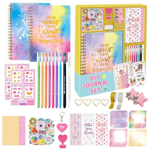 Set di scrapbook per la rivista - Notebook artigianali legati in pelle