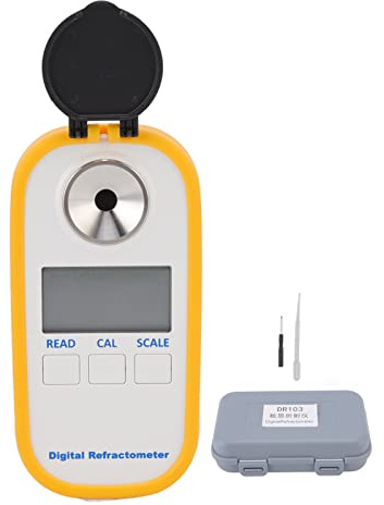 Refractómetro Digital Portátil, Medidor de Azúcar para Frutas, Sandía - Alta Precisión, Fácil Calibración, Ideal para Vino, Agricultura y Jardinería