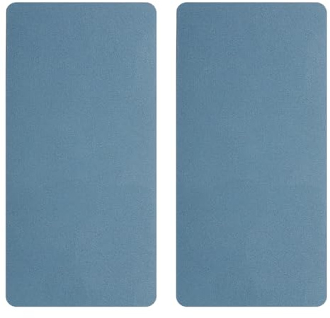 QUARKZMAN 2 Pezzi Cattura Gocce Frigorifero 26 x 13 cm Blu Scuro Rettangolo | Telo Assorbente Acqua, Per Frigorifero Dispenser Acqua Macchina Caffè Casa