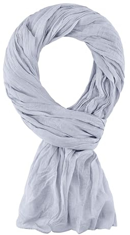 ALLEE DU FOULARD Schal für Damen und Herren, Leichte Stola - 100% Baumwolle – Größe 200 x 110 cm - Über 40 Unifarben – Premium-Schal - flexibel und komfortabel